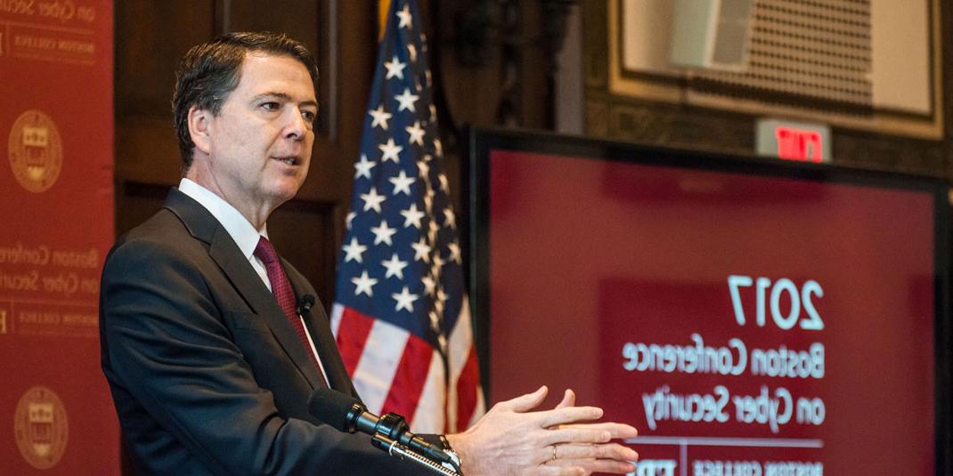 FBI Director James B. Comey at BC conference on cyber security